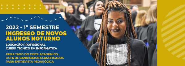 Lista de classificados para entrevista pedagógica Informática 2022.1