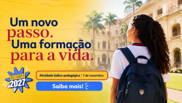 Admissão 2027 - atividade lúdico-pedagógica do 1º ano será realizada em 7 de novembro