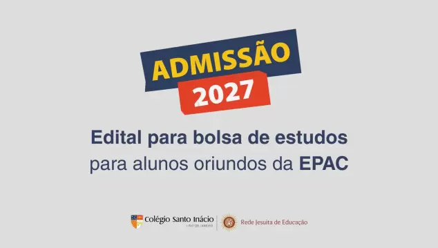 Disponível edital de parceria de bolsas de estudo para 2027 para estudantes da EPAC