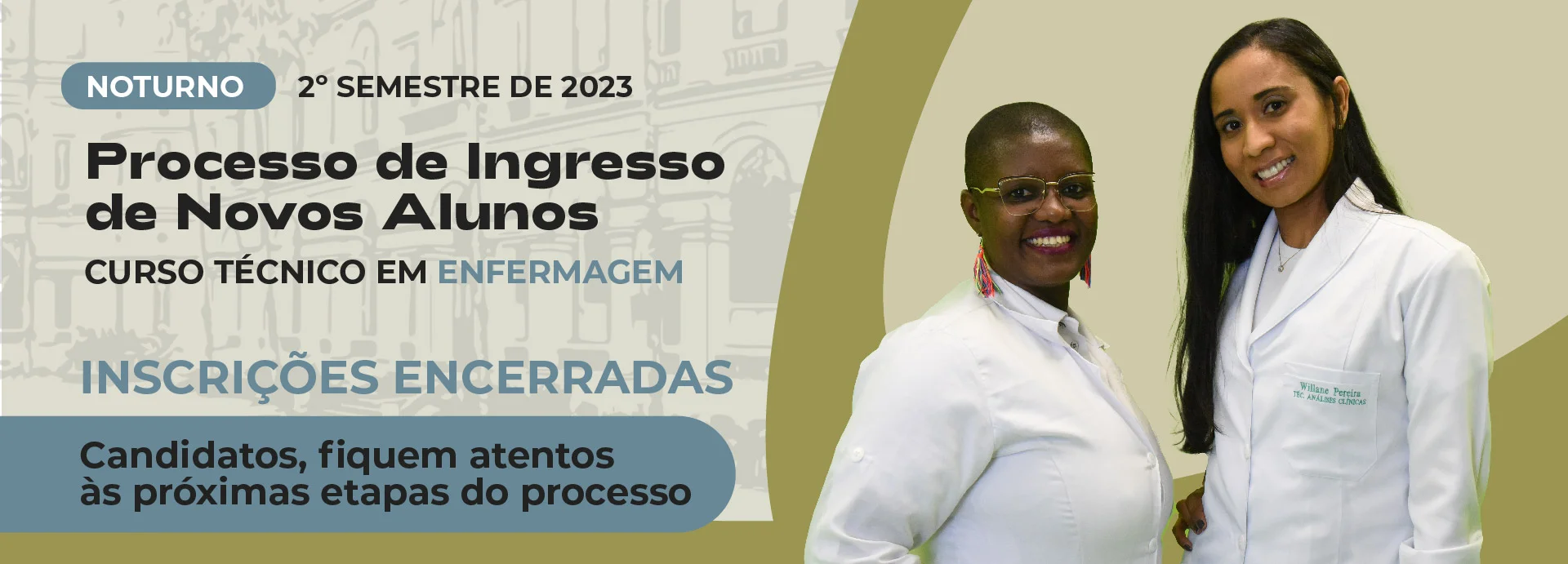 Inscrições encerradas para Enfermagem 2023.2