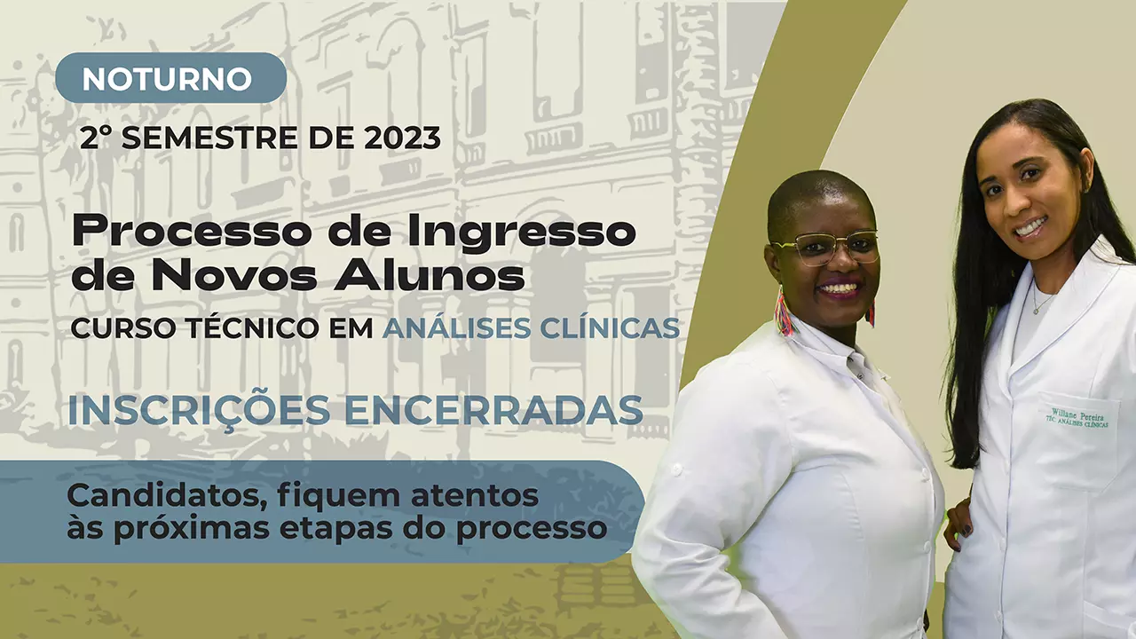 Inscrições encerradas para Análises Clínicas 2023.2