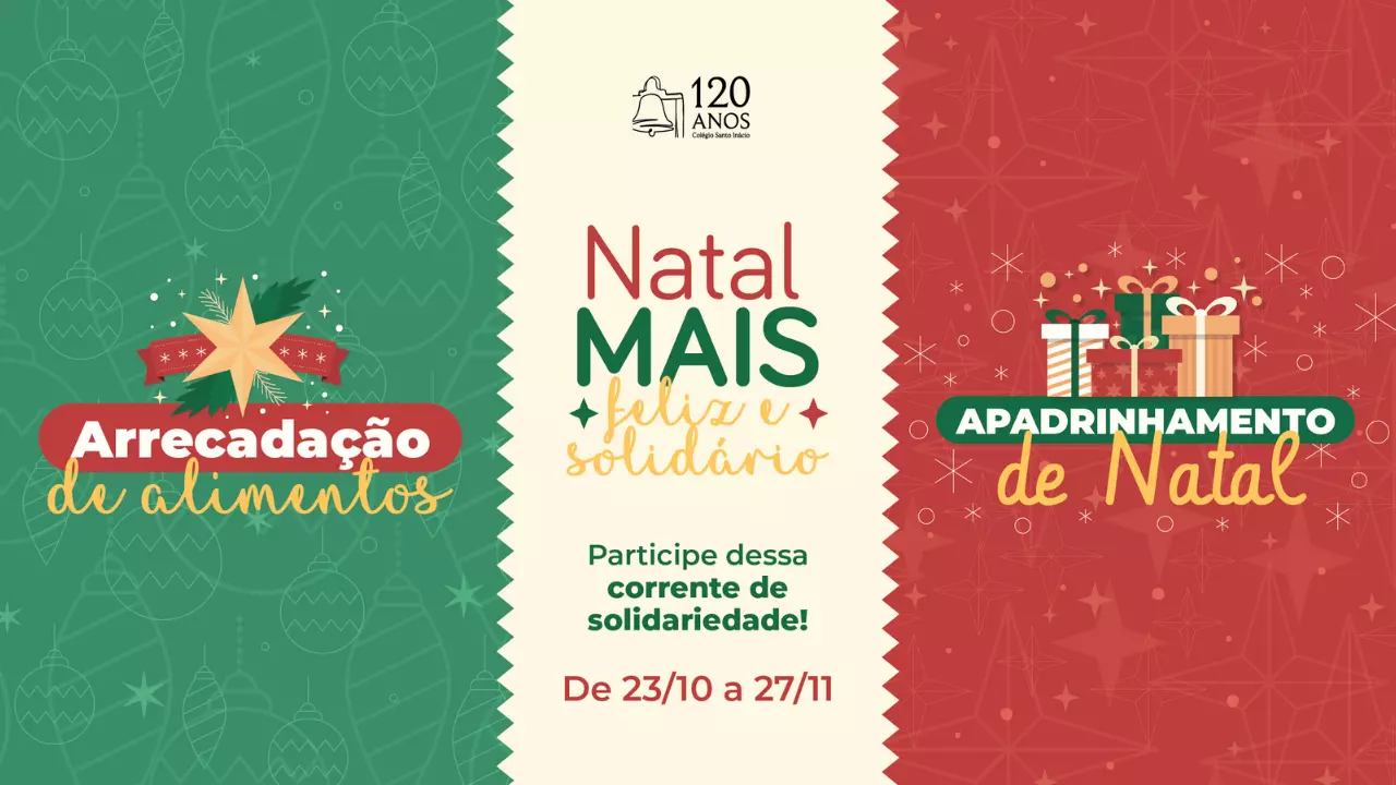 Participe da campanha “Natal MAIS Feliz e Solidário”