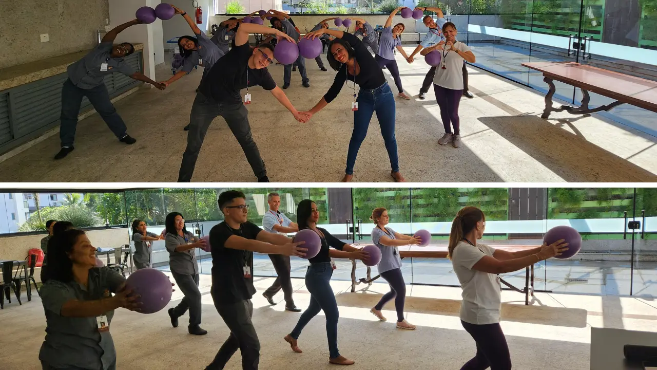 Aulão e ginástica laboral promove saúde e bem-estar para os colaboradores