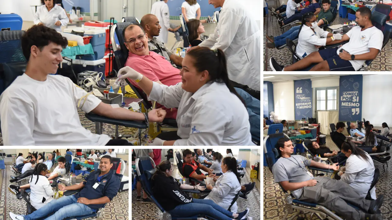 Em parceria com Hemorio e Hemocione, ação no CSI coleta mais de 80 bolsas de sangue