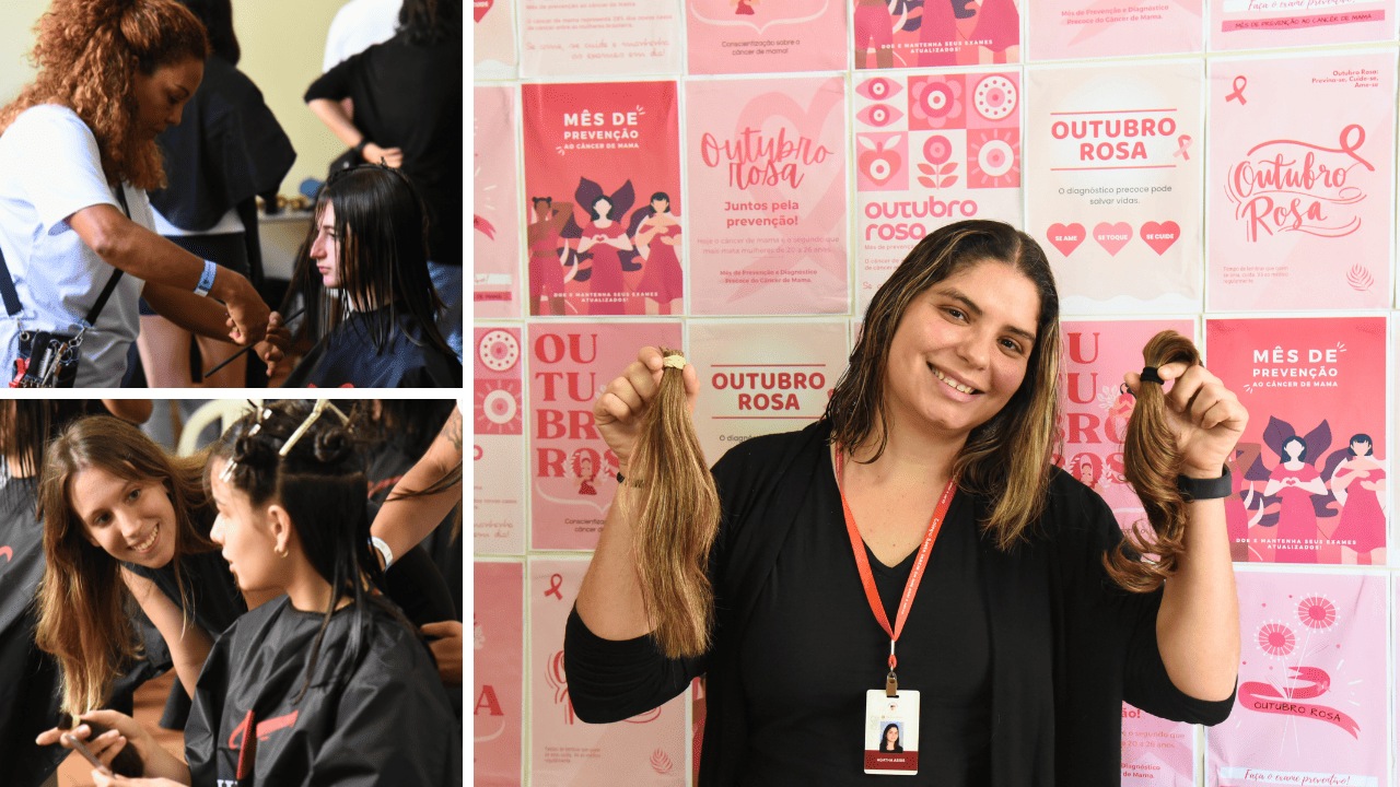 Outubro Rosa no CSI: Ação de corte de cabelo reúne doações para a Associação Cabelegria