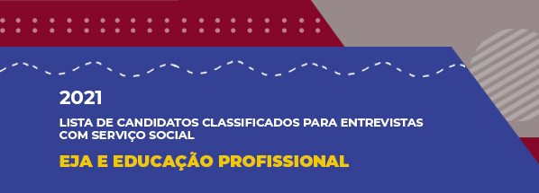 Classificados para entrevistas com a equipe de Serviço Social